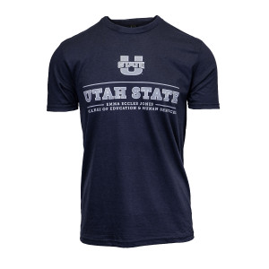 Utah State Emma Eccles College of Education Navy Short-Sleeve T-Shirt